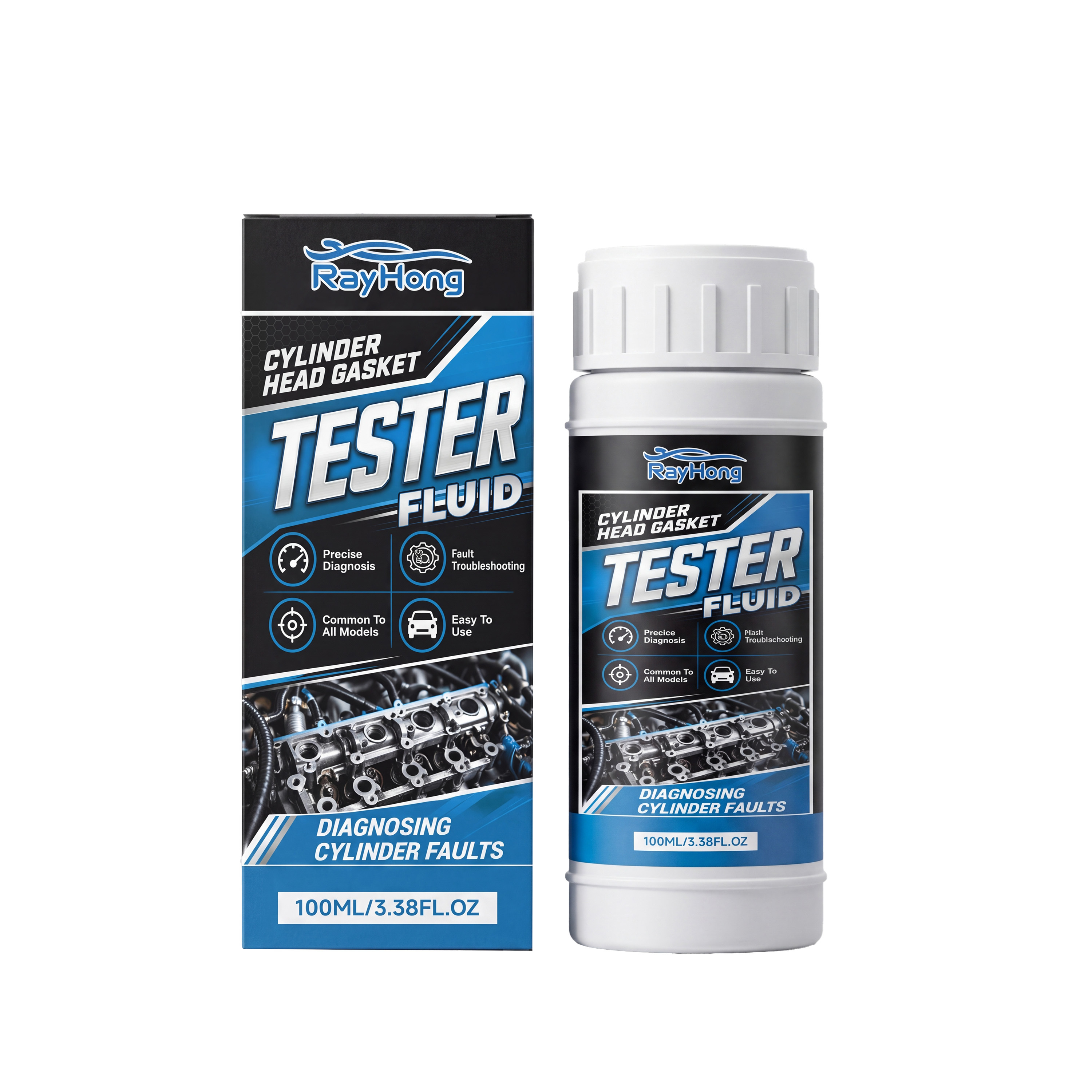 Main product image of RAYHONG Cylinder Head Gasket Test Fluid, 100ml, Auto Accessories, Car Care Product for Car Care