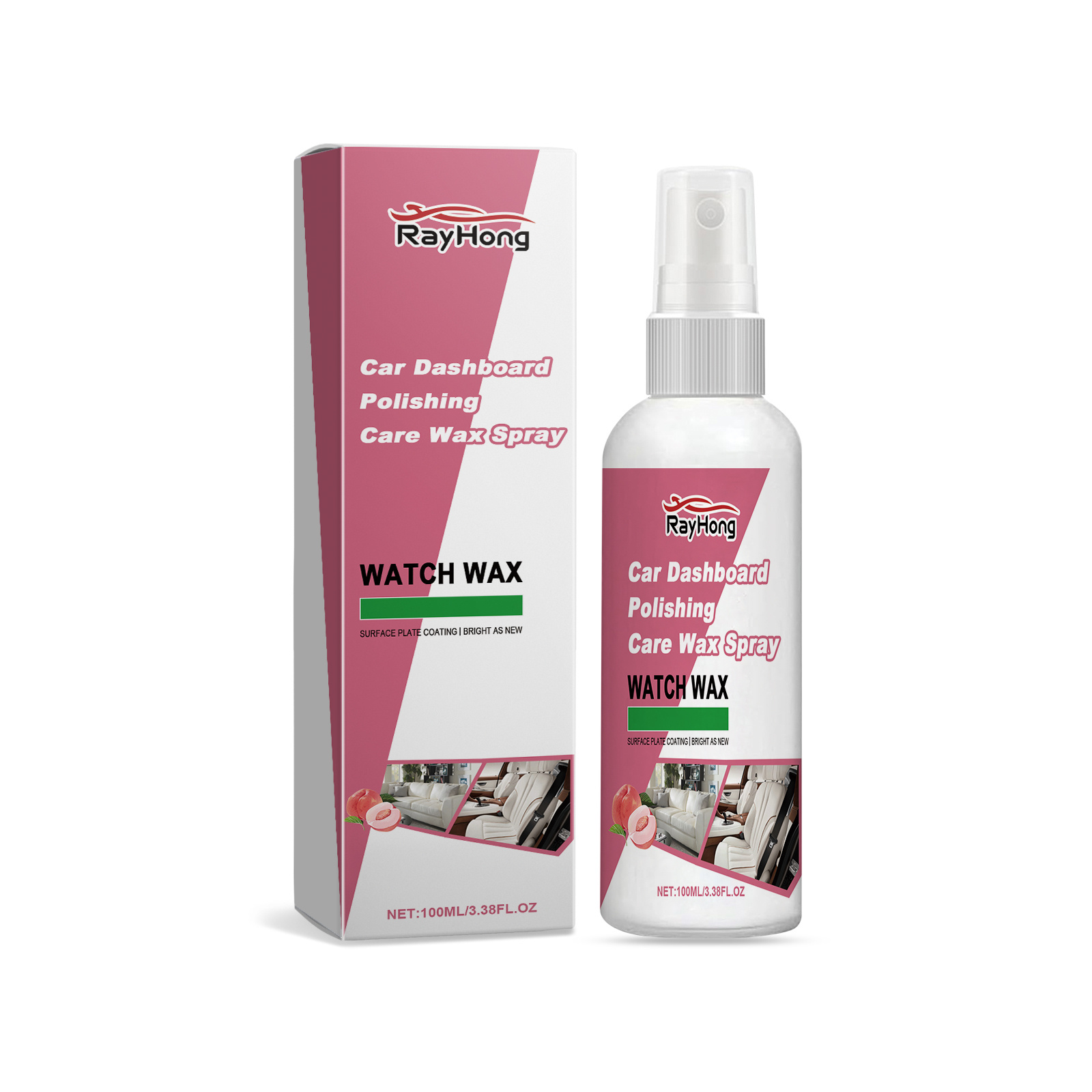 Main product image of Car Dashboard Polishing Wax Spray, 120ml, Polishing Care, Care Oil for Daily Use