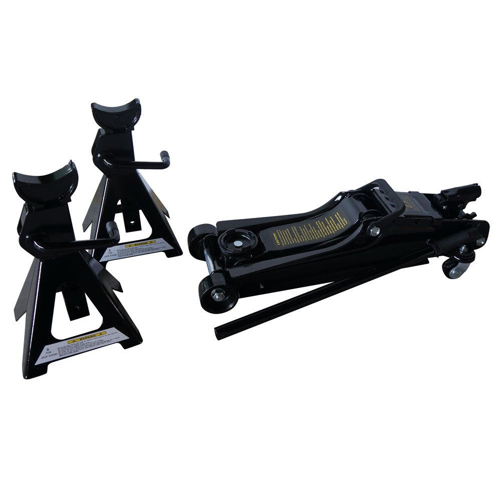 Main product image of 2.5 Ton Automotive Hydraulic Floor Jack Set, Black