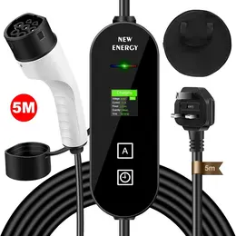 Product image of Portable EV Charger, Type 2, UK Plug, 13A