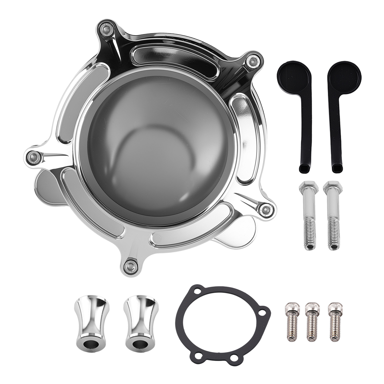 Main product image of Air Cleaner Filter Intake Kit Chrome fit for Harley Touring Models 2000-2007 Black