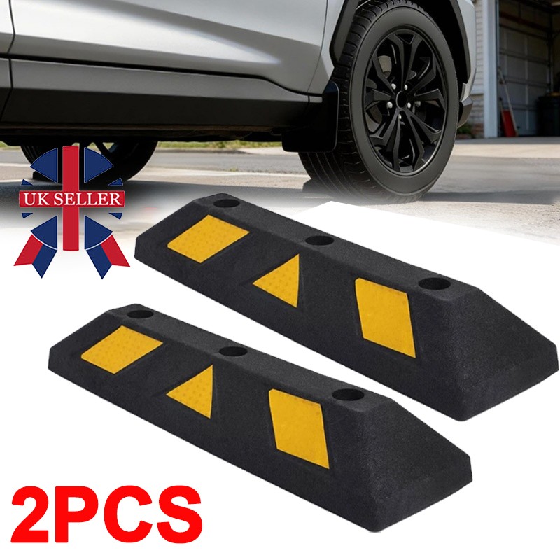 Main product image of 2pcs Heavy Duty Parking Wheel Stopper Garages Stop Assist Rubber Block