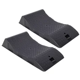Product image of 2PACK Tire Saver Ramps,Car Tire Wheel Ramps,Anti-Slip Hard Plastic Design,Black