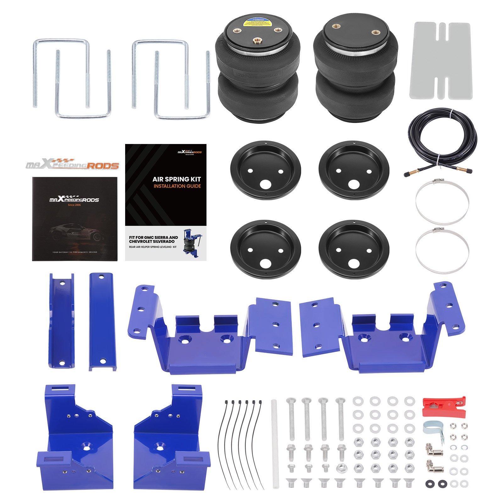 Main product image of Rear Air Spring Suspension Bag Kit, Chevrolet Silverado 3500 HD 2011-2019