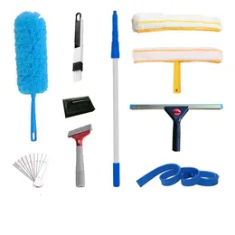Glass Cleaner Aluminum Rod Telescopic Tube Set
