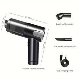 Wireless-silver Car Vacuum Cleaner Wireless Usb Charging Car Vacuum Cleaner Home Handheld Mini Desktop Vacuum Cleaner Portable