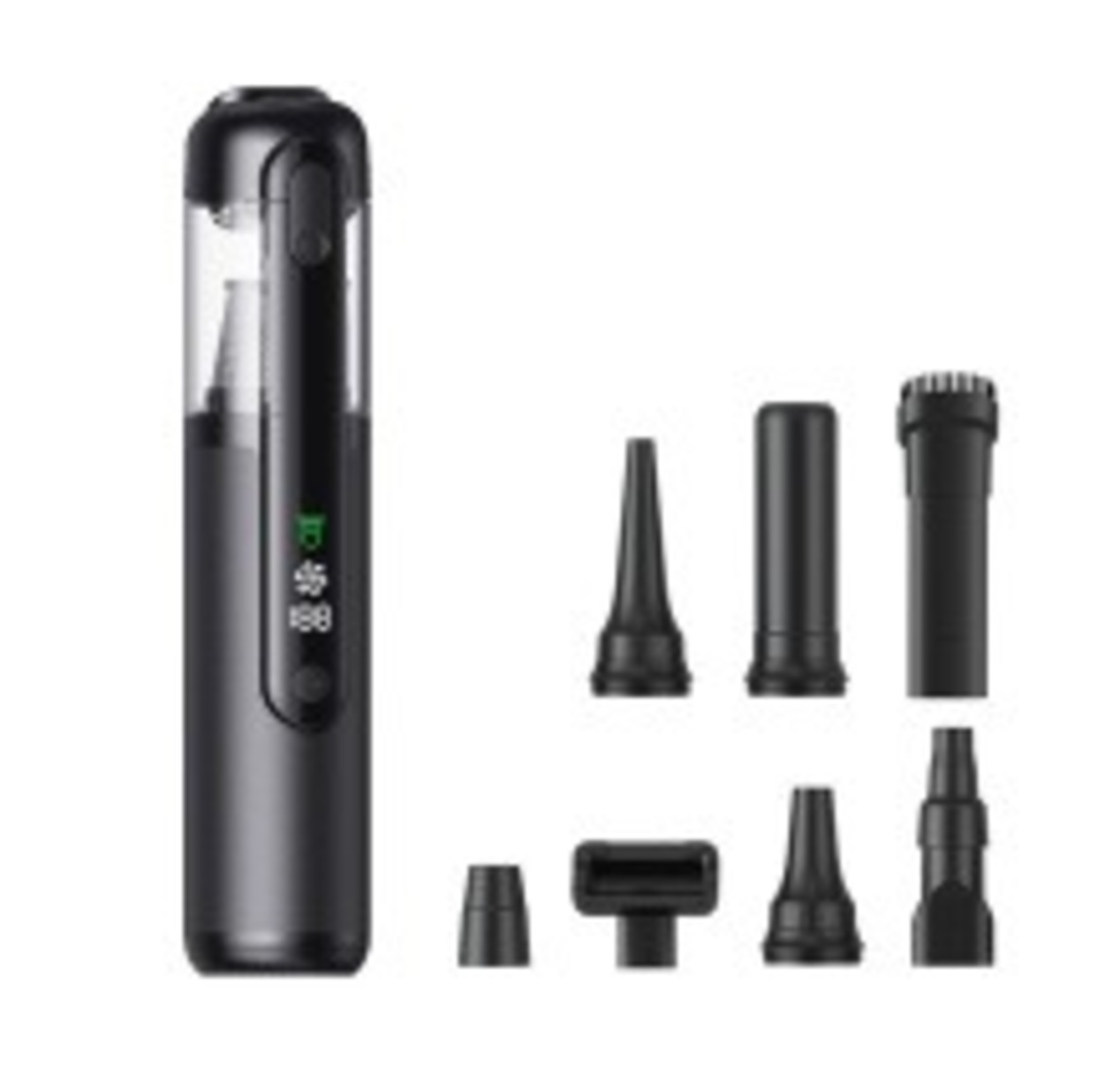 Green Light Dust-Detecting Handheld Car Vacuum Cleaner Wireless High-Suction Compact Portable Car Vacuum Cleaner For Vehicles