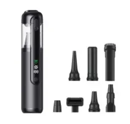 Green Light Dust-Detecting Handheld Car Vacuum Cleaner Wireless High-Suction Compact Portable Car Vacuum Cleaner For Vehicles