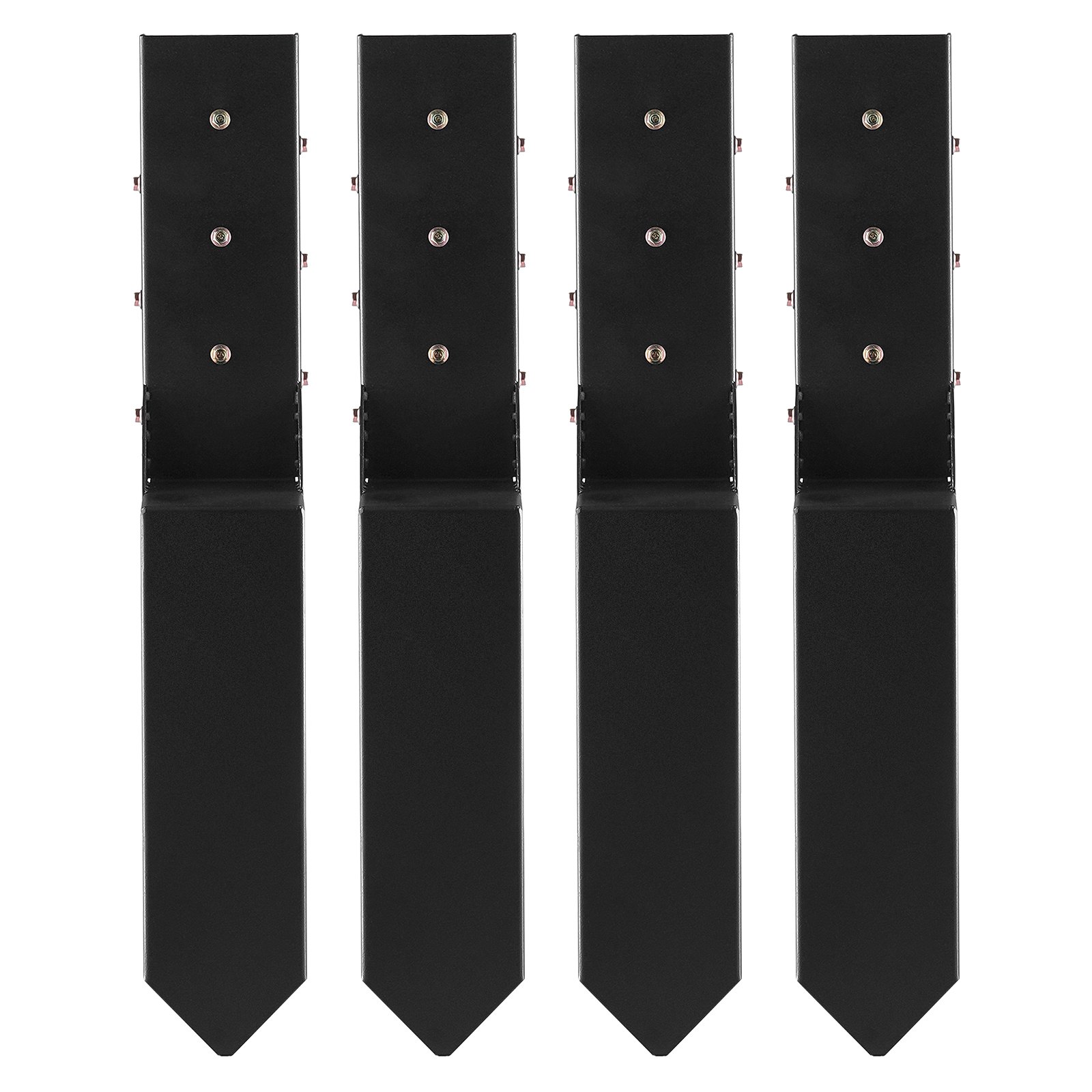 Main product image of 4-Pack Steel Fence Post Repair Anchors, 3.5x3.5 Inch ID
