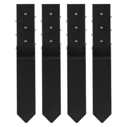 Product image of 4-Pack Steel Fence Post Repair Anchors, 3.5x3.5 Inch ID