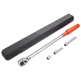 Product image of 1/2 inch Drive Click Torque Wrench Kit, Dual-Direction, 20-250 ft.lb, 34-340 N.m