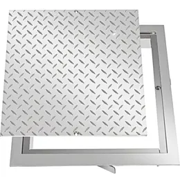 Recessed Manhole Cover Covers 50x50 Cm Clear Opening, Galvanized Steel Drain Cover Overall Size 57x57 Cm, Sealed Square Manhole Covers And Frames Steel Man Hole Cover Lids For Boats And Ships