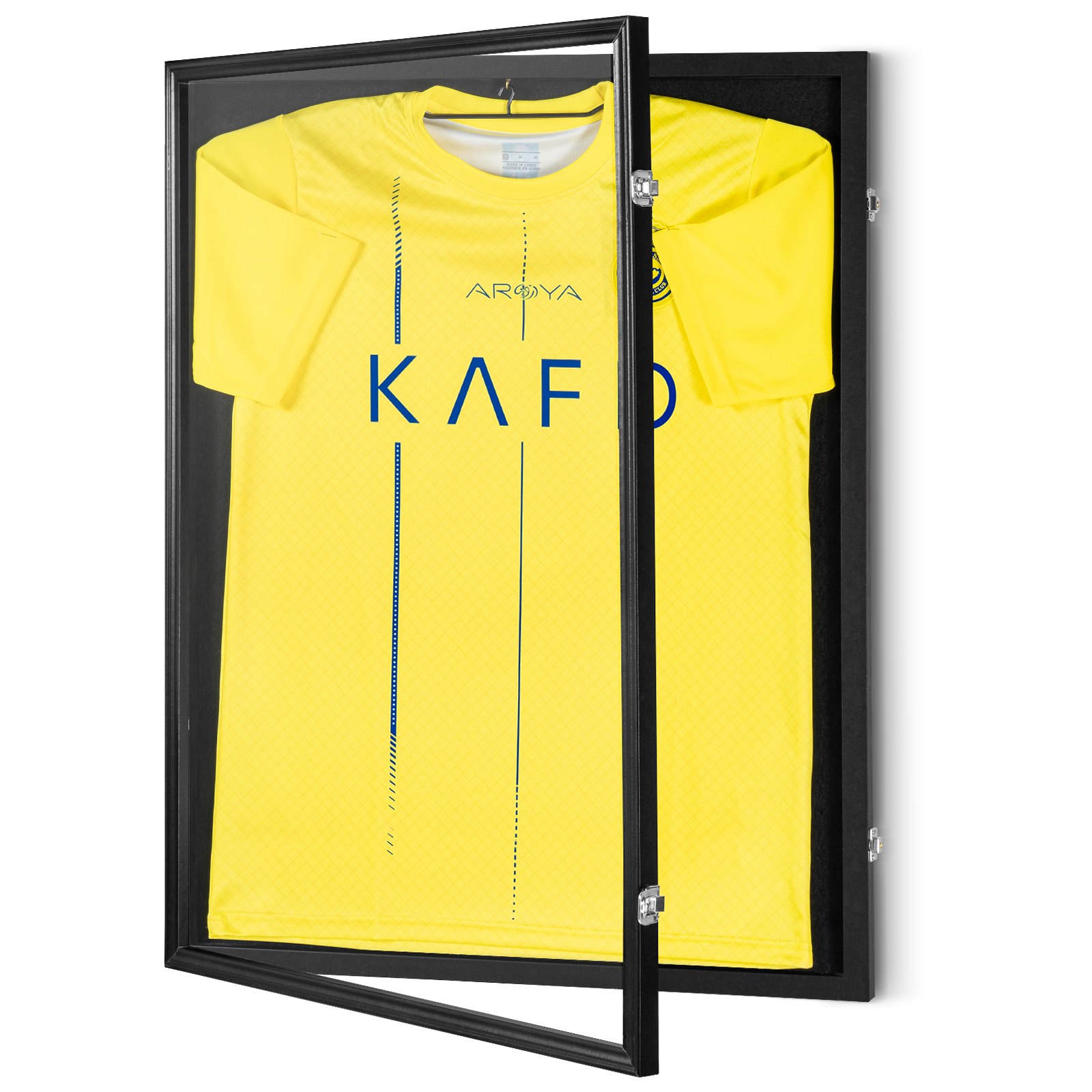 Main product image of Jersey Display Frame Case, 23.3 X 31.2 X 1.5 In, Large Lockable Sport Jersey Shadow Box With 98% UV Protection PC Glass And Hangers, For Baseball Basketball Football Hockey Shirt And Uniform