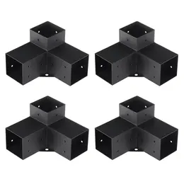 Product image of Pergola Bracket Kit, 3-Way Corner, 10.2x10.2cm Outer, 9.1x9.1cm Inner, 4-Pack