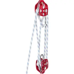 Product image of Twin Sheave Block and Tackle, 12 mm, with Braid Rope, 7700 lb Capacity