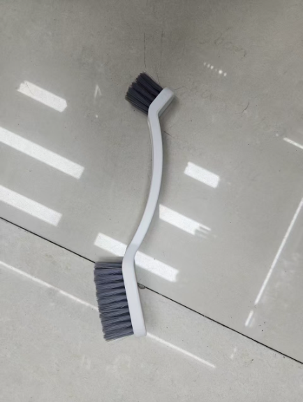 Double-headed cleaning brush-white-PP+PET-1 piece