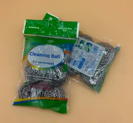 Steel wire cleaning balls-410 stainless steel-single 10g-6 pieces-1 bag