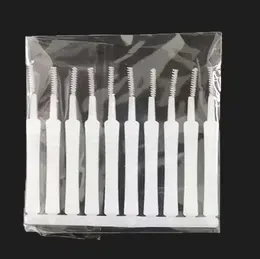 Shower hole cleaning brush-white-ABS-10 pcs
