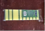 Cleaning sponge wipe-green + yellow-10 pieces-1 piece