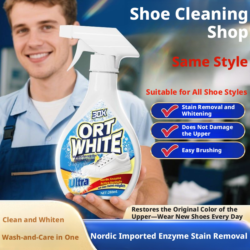 Xiaobai Shoe Cleaner-Nordic Enzyme Active Oxygen-280ml-1 bottle