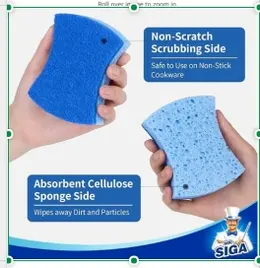 Cleaning wooden paddle sponge-1 pack