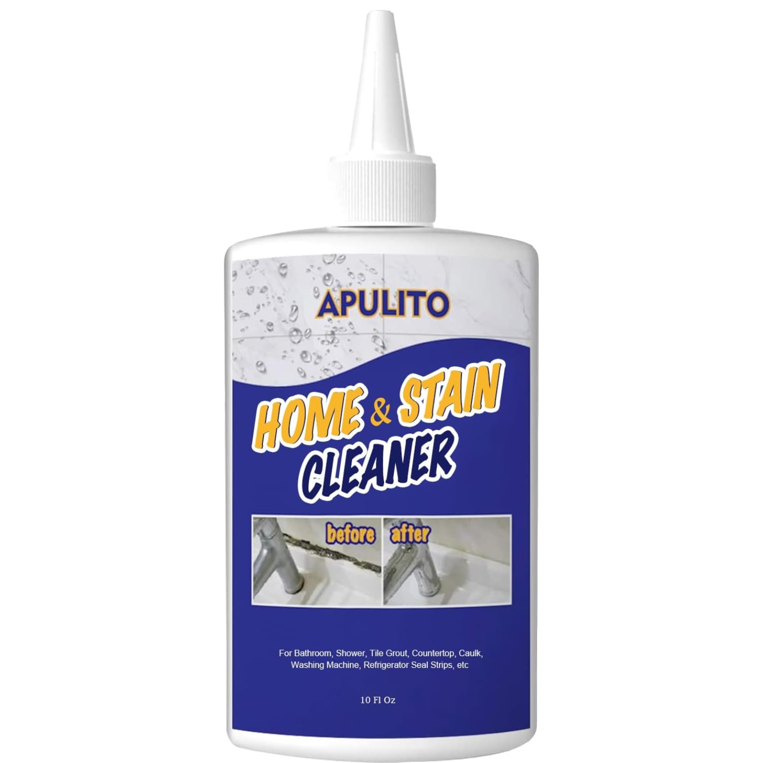 Household Cleaner Gel For Bathroom Shower Kitchen Tile Grout, Sinks Countertops 10 Fl Oz