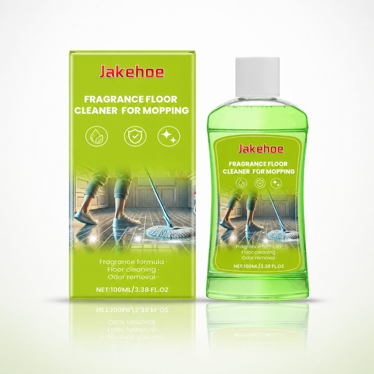 Main product image of Floor Cleaner Liquid, JAKEHOE Brand, 100 ml Bottle