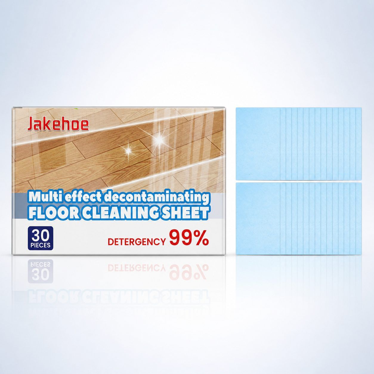 Main product image of JAKEHOE Floor Cleaning Sheets, 30-Sheet Pack