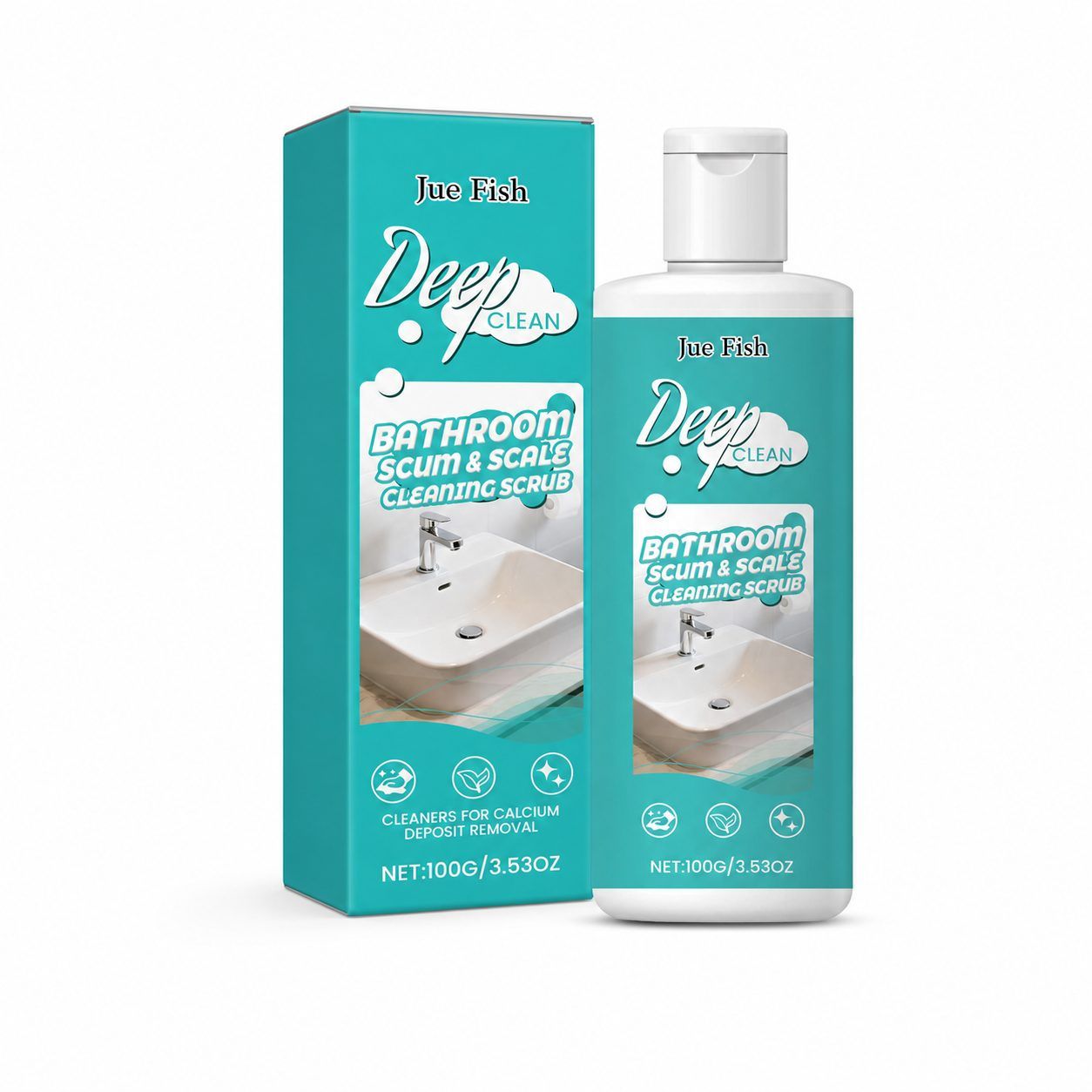 Main product image of JUE FISH Bathroom Scale Cleaner Powder, 100 g, 1 Pack