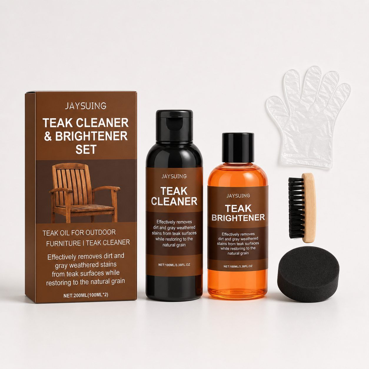 Main product image of JAYSUING Teak Cleaning and Shine Kit, 1 Set
