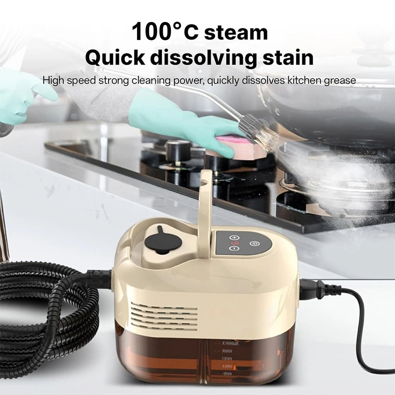 Main product image of 1500W Handheld Steam Cleaner for Home and Car Cleaning