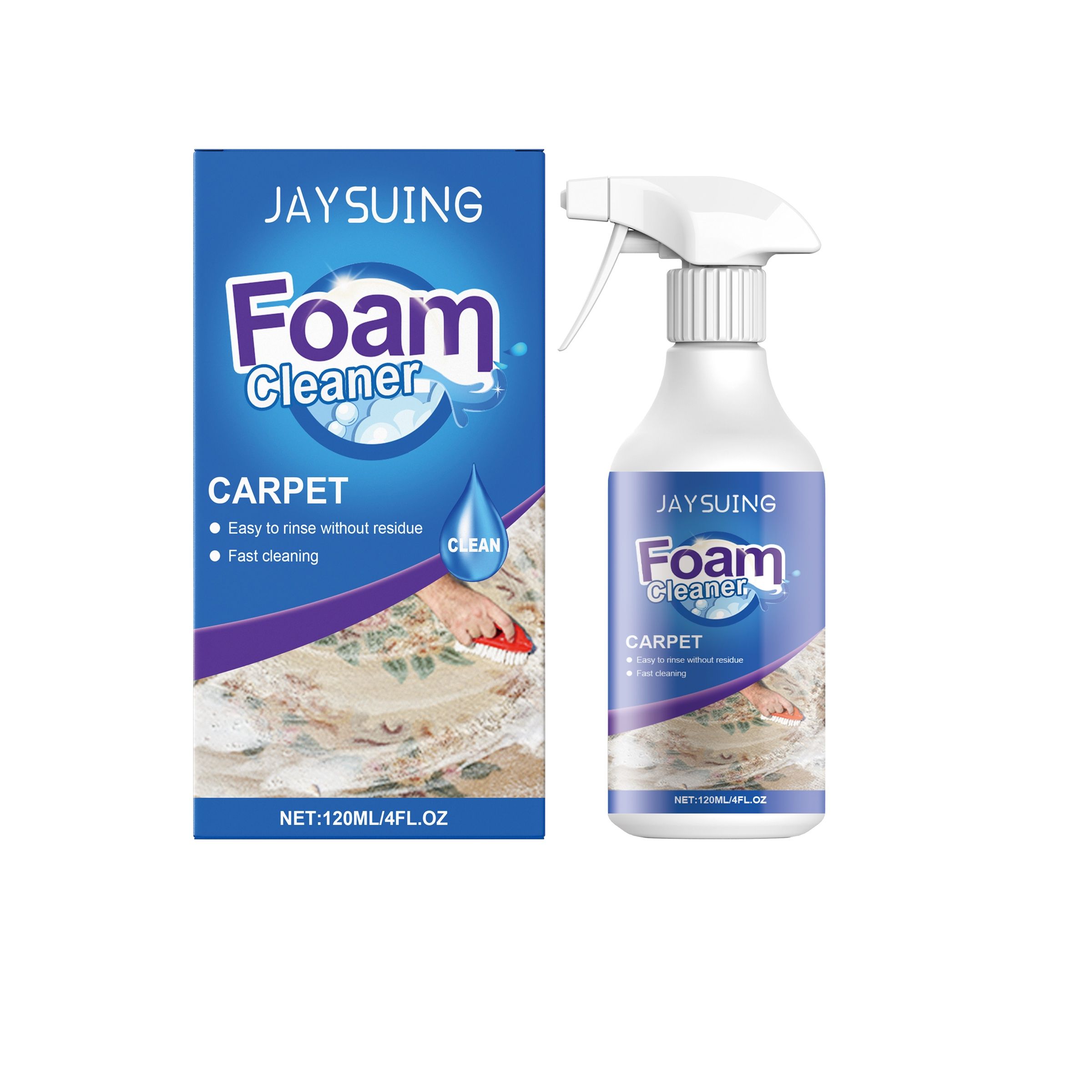 Main product image of JAYSUING Carpet Foam Cleaner Spray, 120 ml Bottle