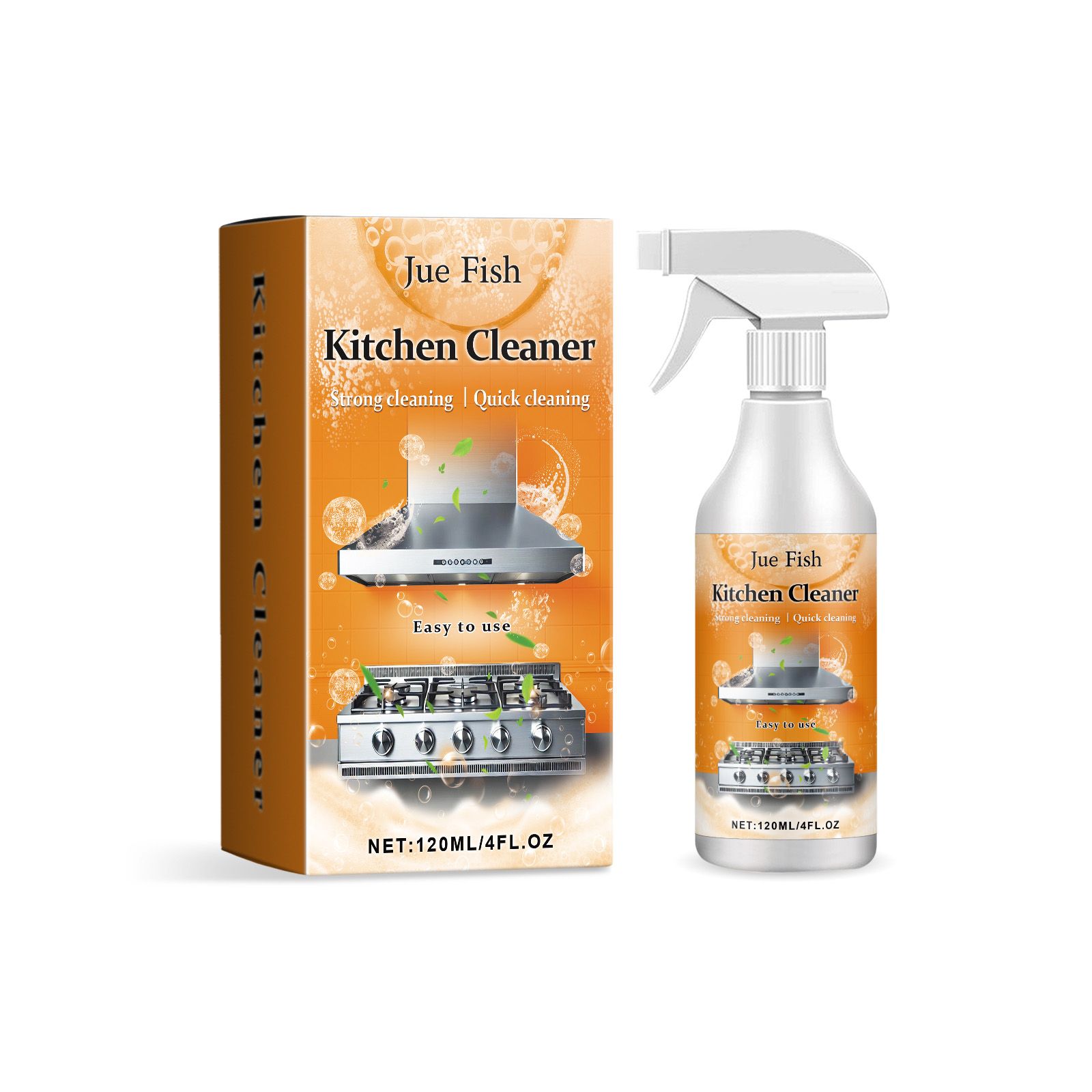 Main product image of JUE FISH Kitchen Cleaner Spray, 120 ml Bottle
