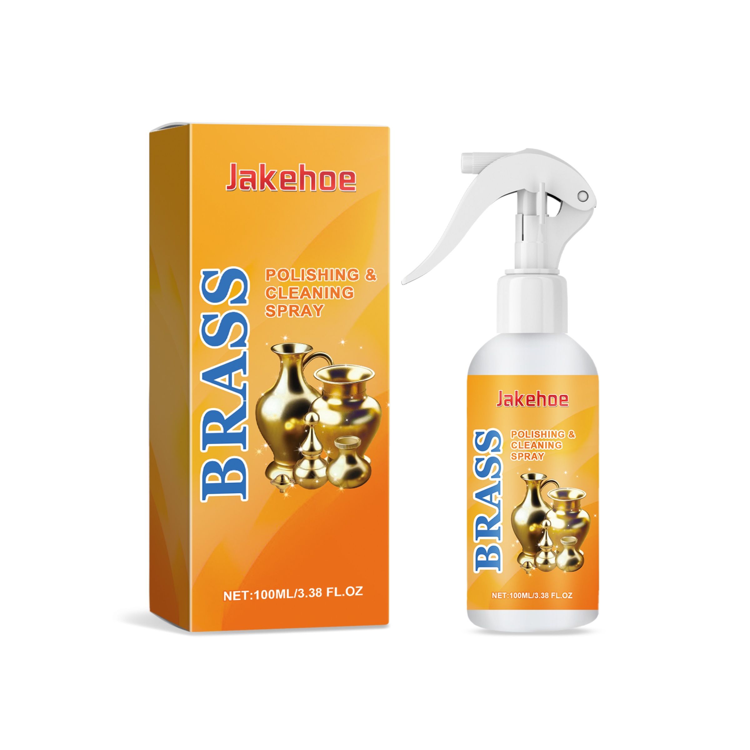 Main product image of JAKEHOE Brass Cleaning and Polishing Spray, 100 ml Bottle