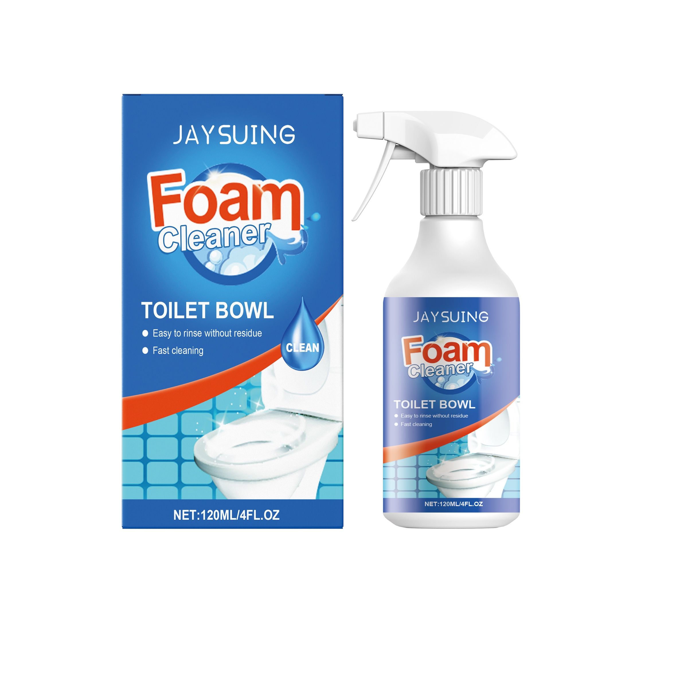 Main product image of JAYSUING Foaming Toilet Bowl Cleaner Spray, 120 ml