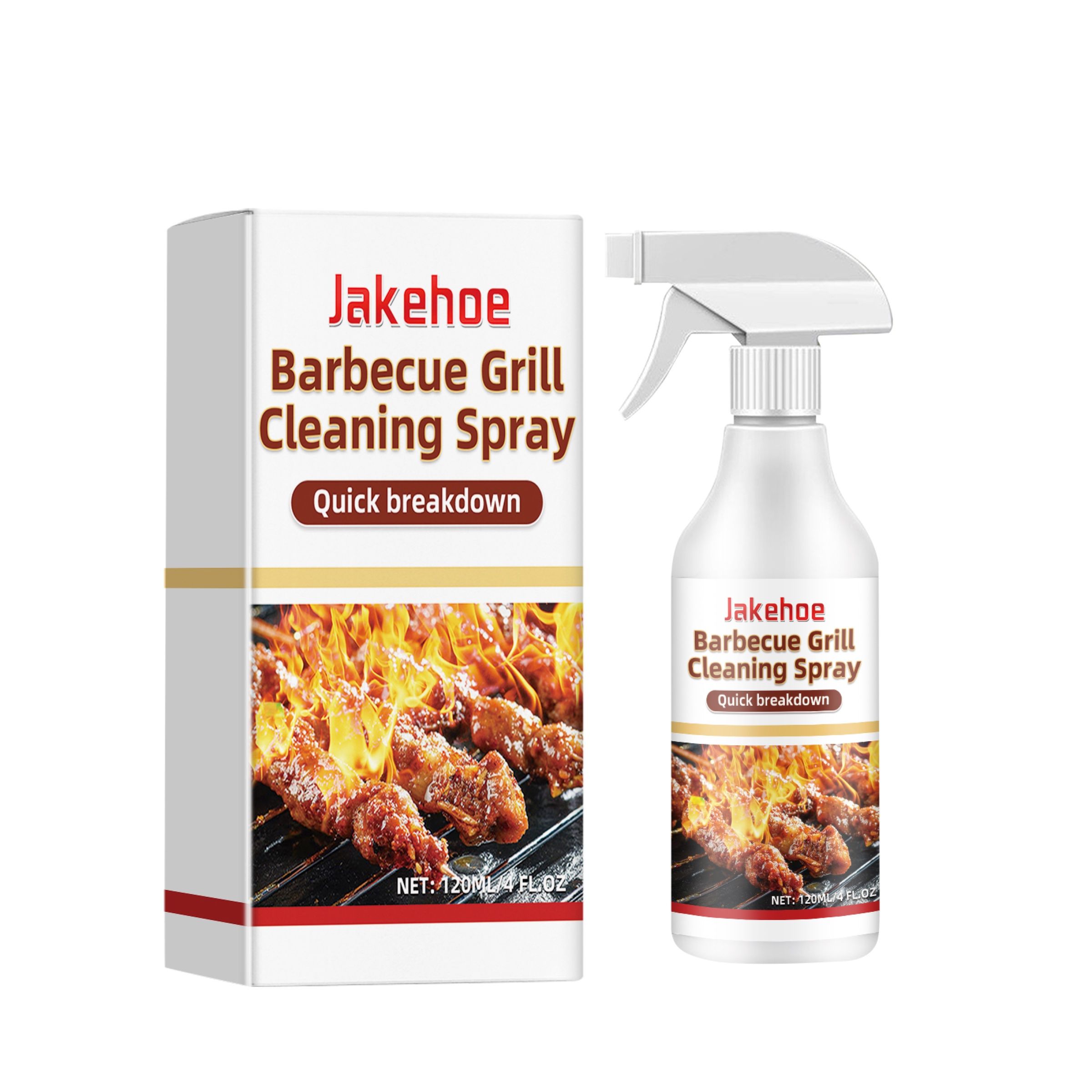 Main product image of JAKEHOE Barbecue Grill Cleaner Spray, 120 ml