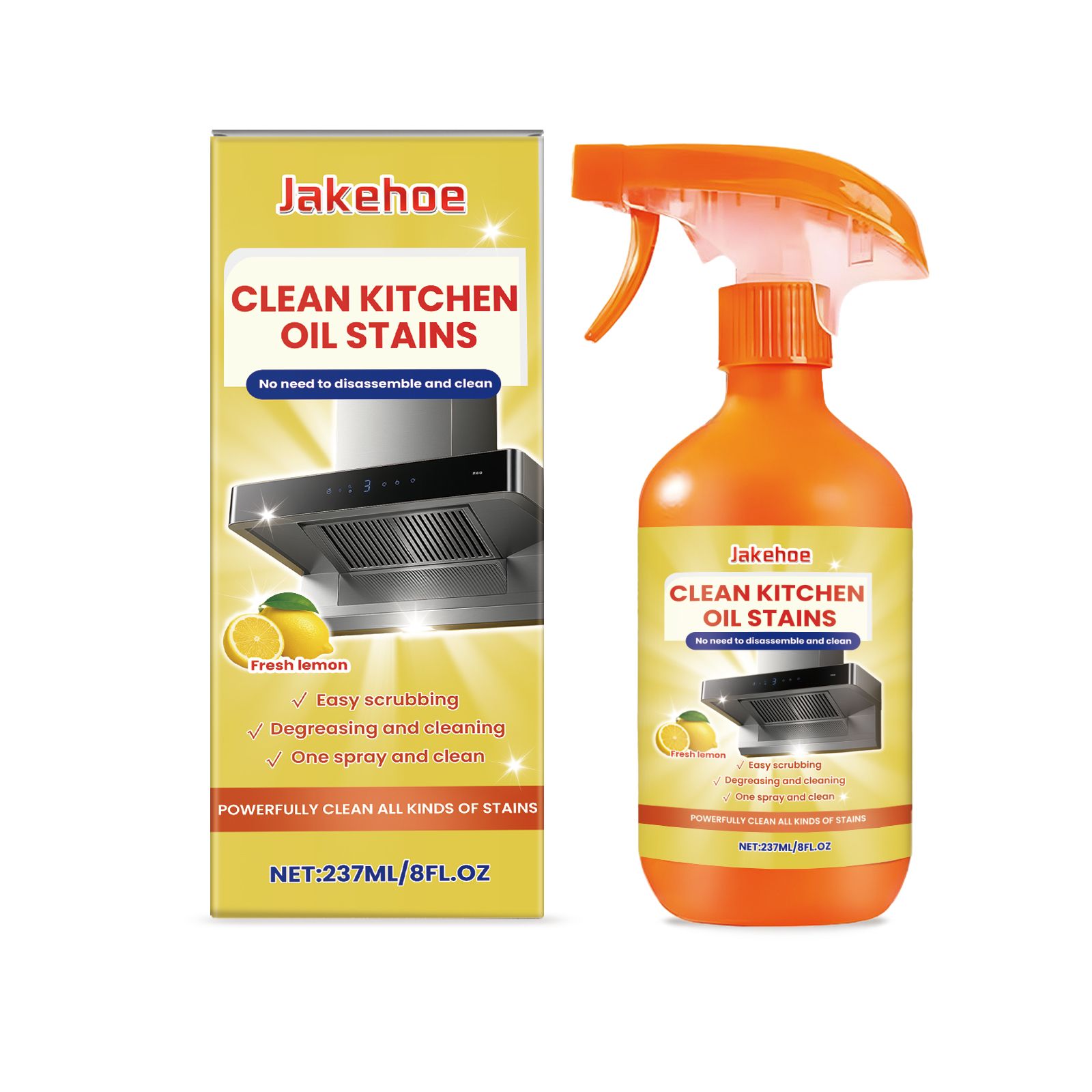 Main product image of JAKEHOE Kitchen Grease Cleaner Spray, 237 ml Bottle