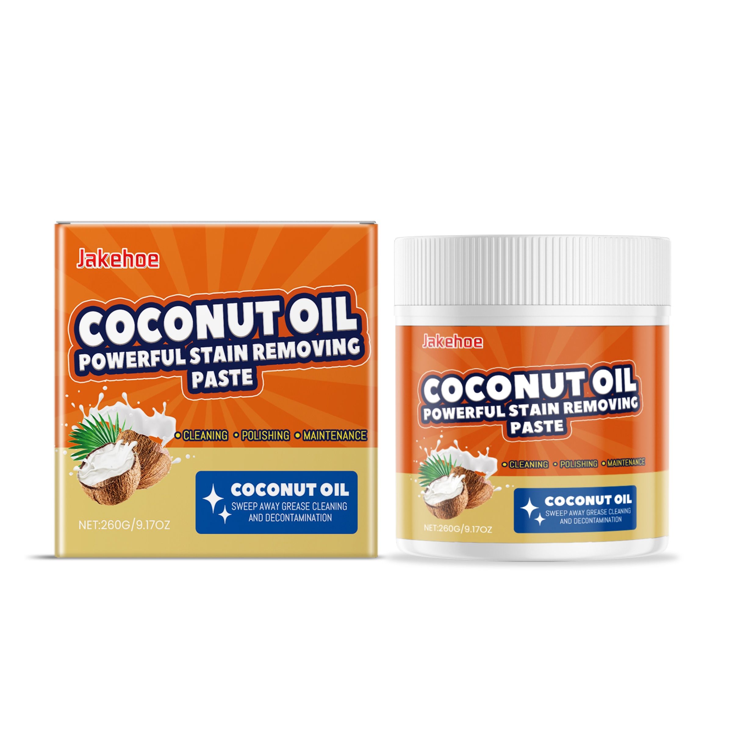 Main product image of JAKEHOE Coconut Oil Cleaning Paste, 260 g, 1 Pack