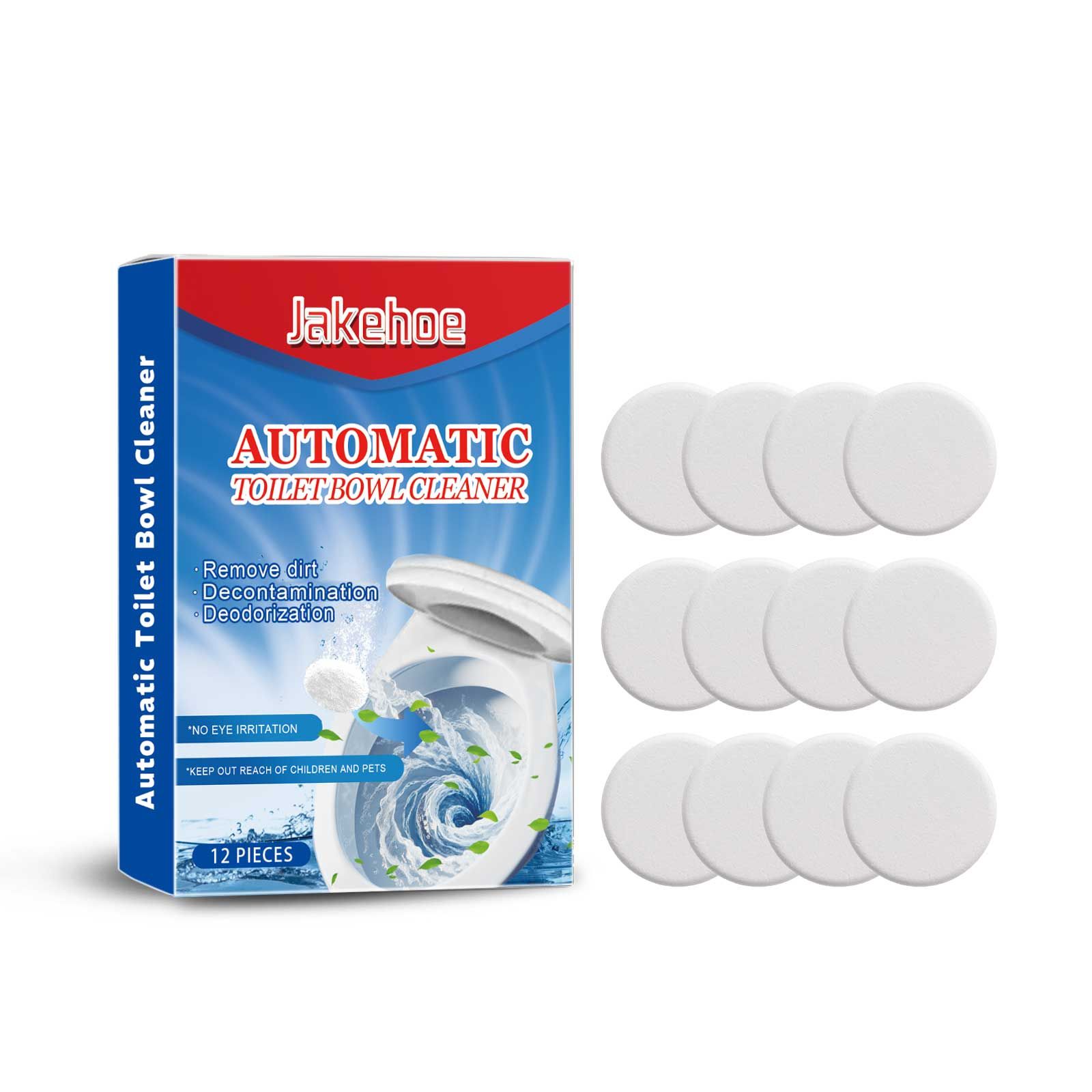 Main product image of JAKEHOE Automatic Toilet Bowl Cleaning Tablets, 12 Pieces