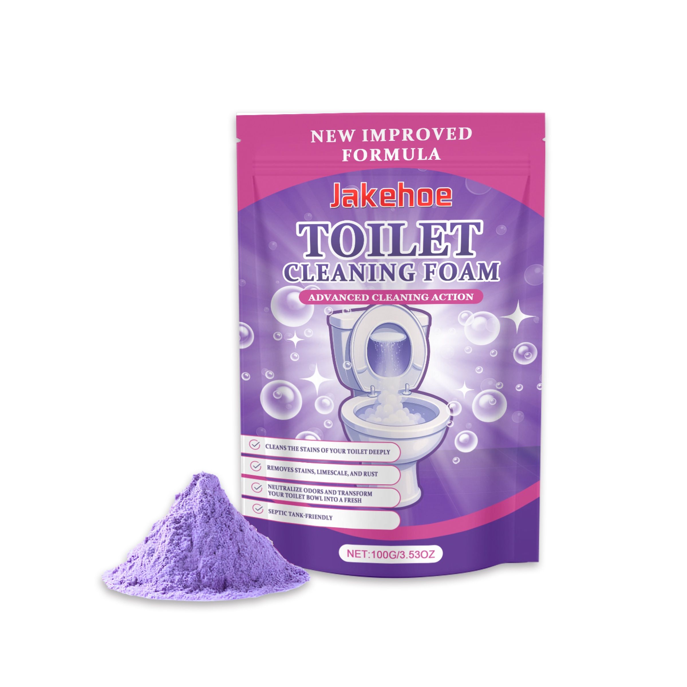 Main product image of JAKEHOE Toilet Cleaning Powder, 100g, 1 Pack