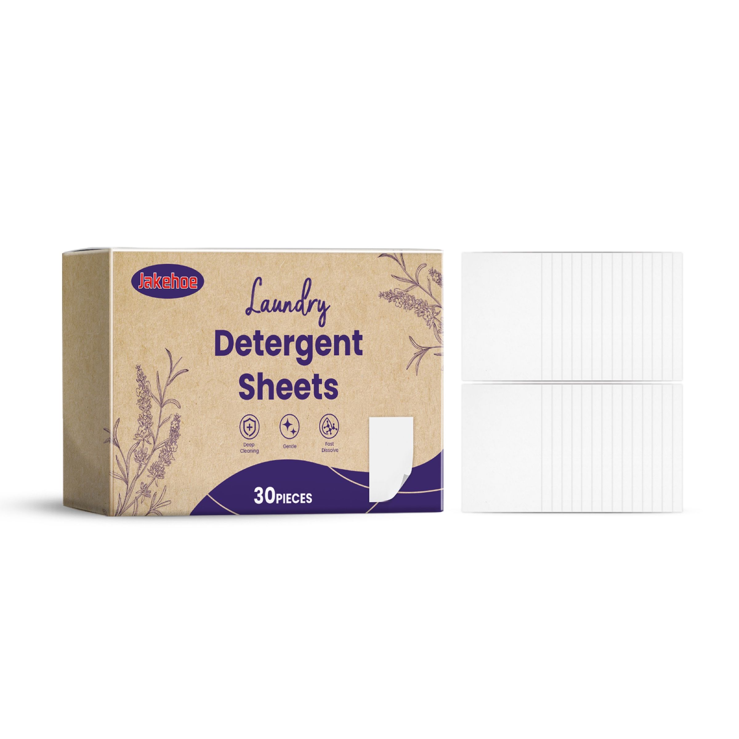 Main product image of JAKEHOE Laundry Detergent Sheets, 30-Count Pack