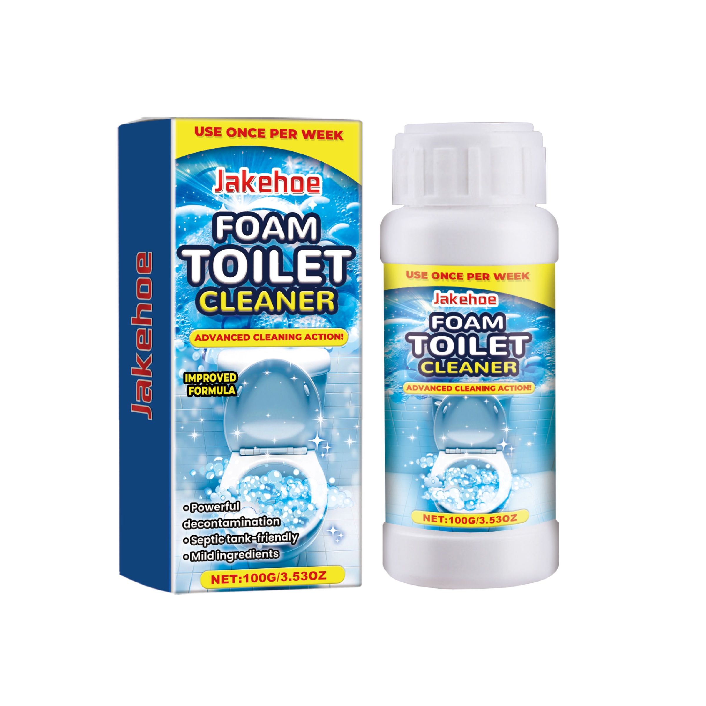 Main product image of JAKEHOE Foaming Toilet Bowl Cleaner Powder, 100 g