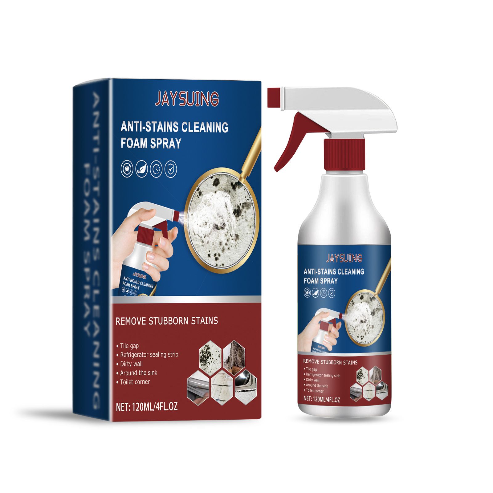 Main product image of JAYSUING Bathroom Foam Cleaner Spray, 120 ml