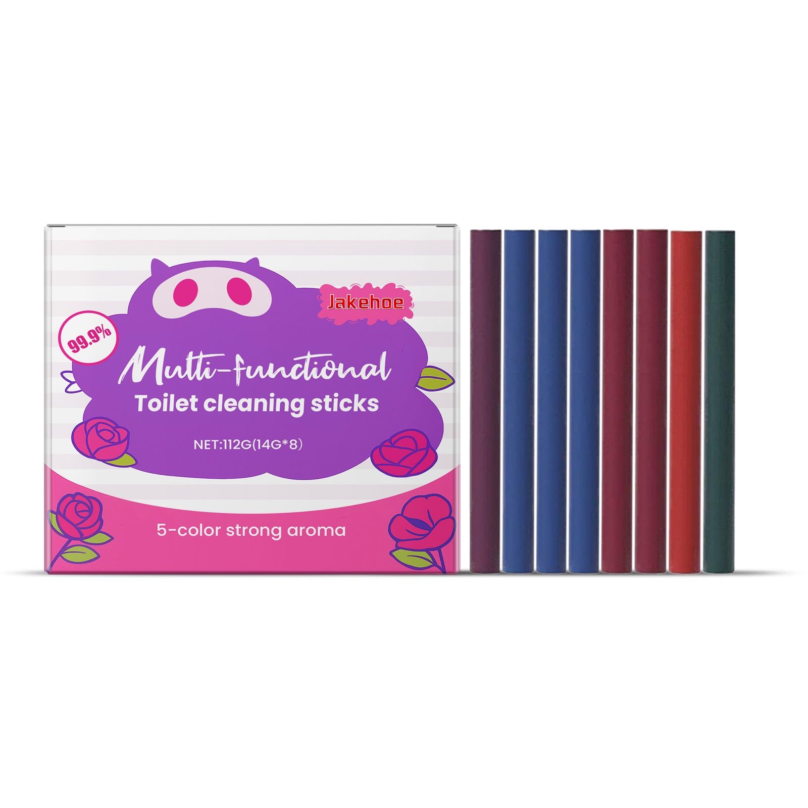 Main product image of JAKEHOE Toilet Tank Cleaning Sticks, 8 Sticks x 14 g
