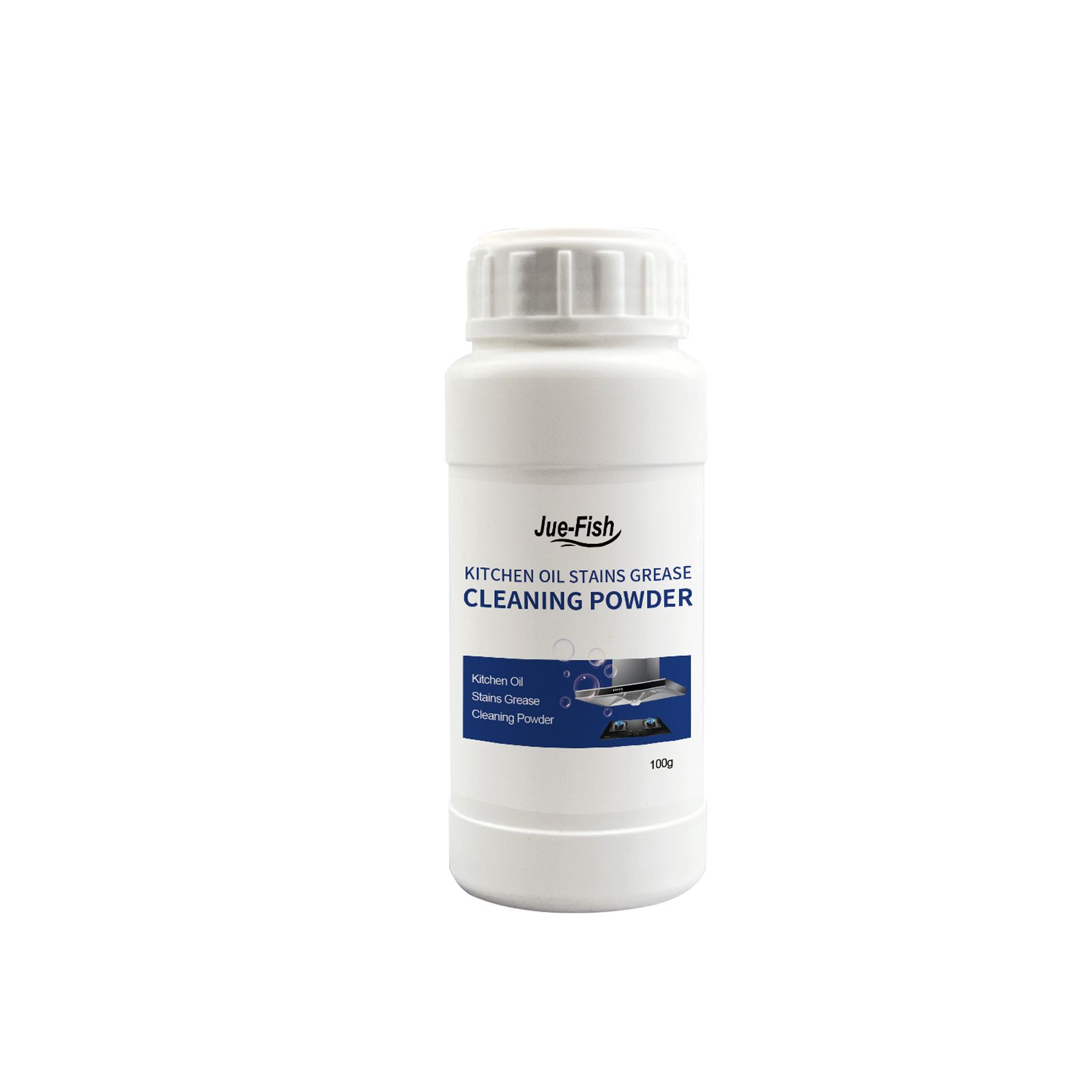 Main product image of JUE FISH Kitchen Grease Cleaning Powder, 100 g Bottle