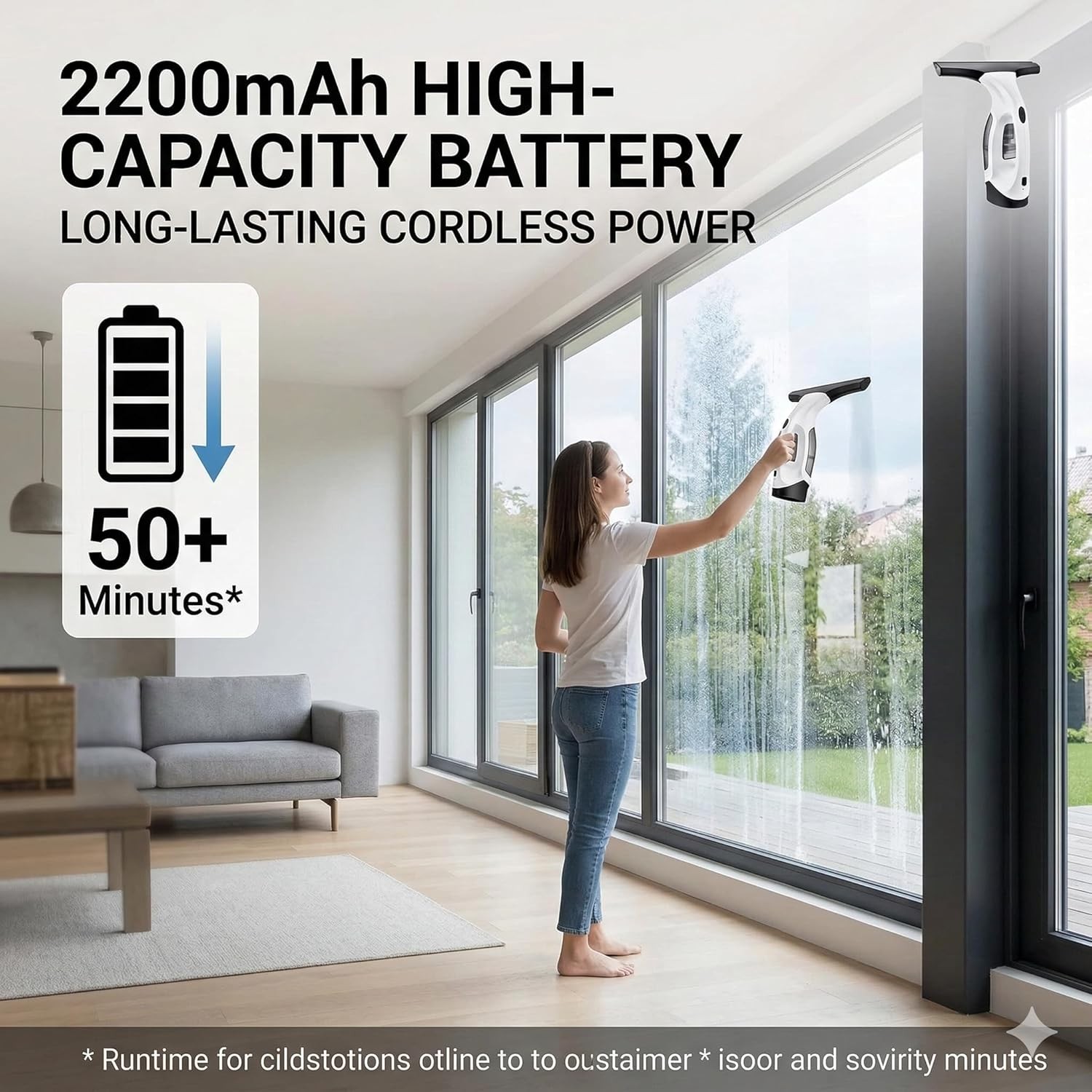 Main product image of Cordless Rechargeable Window Vacuum Cleaner