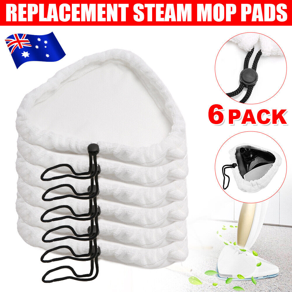 Main product image of 6PCS For H2O H20 Steam Mop Pads Replacement Reusable Washable Cloths Microfiber