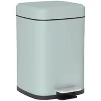 Product image of 20 Liter Square Metal Trash Can, Light Green