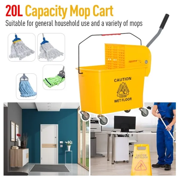 Main product image of Cleaning bucket with wheels