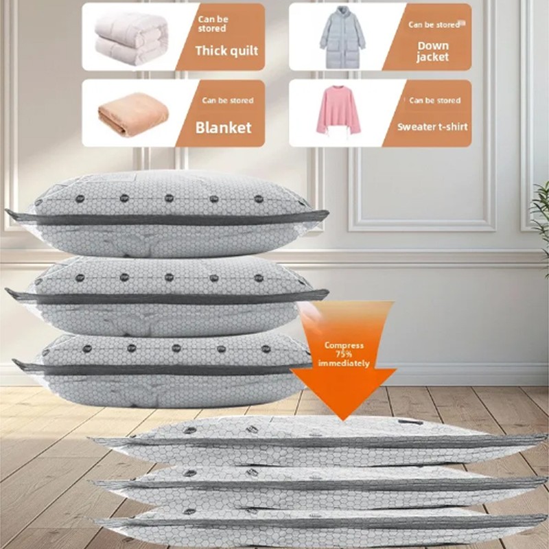Main product image of 6-Pack Cordless Vacuum Storage Bag Set with Rechargeable Pump for Bedding and Clothing